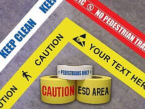 Bedruckte Bodenmarkierung Bedruckte Bodenmarkierung